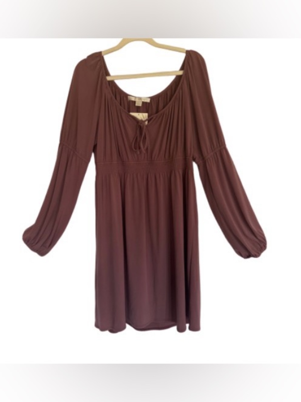 Boston Proper peasant dress demure /dusty rose